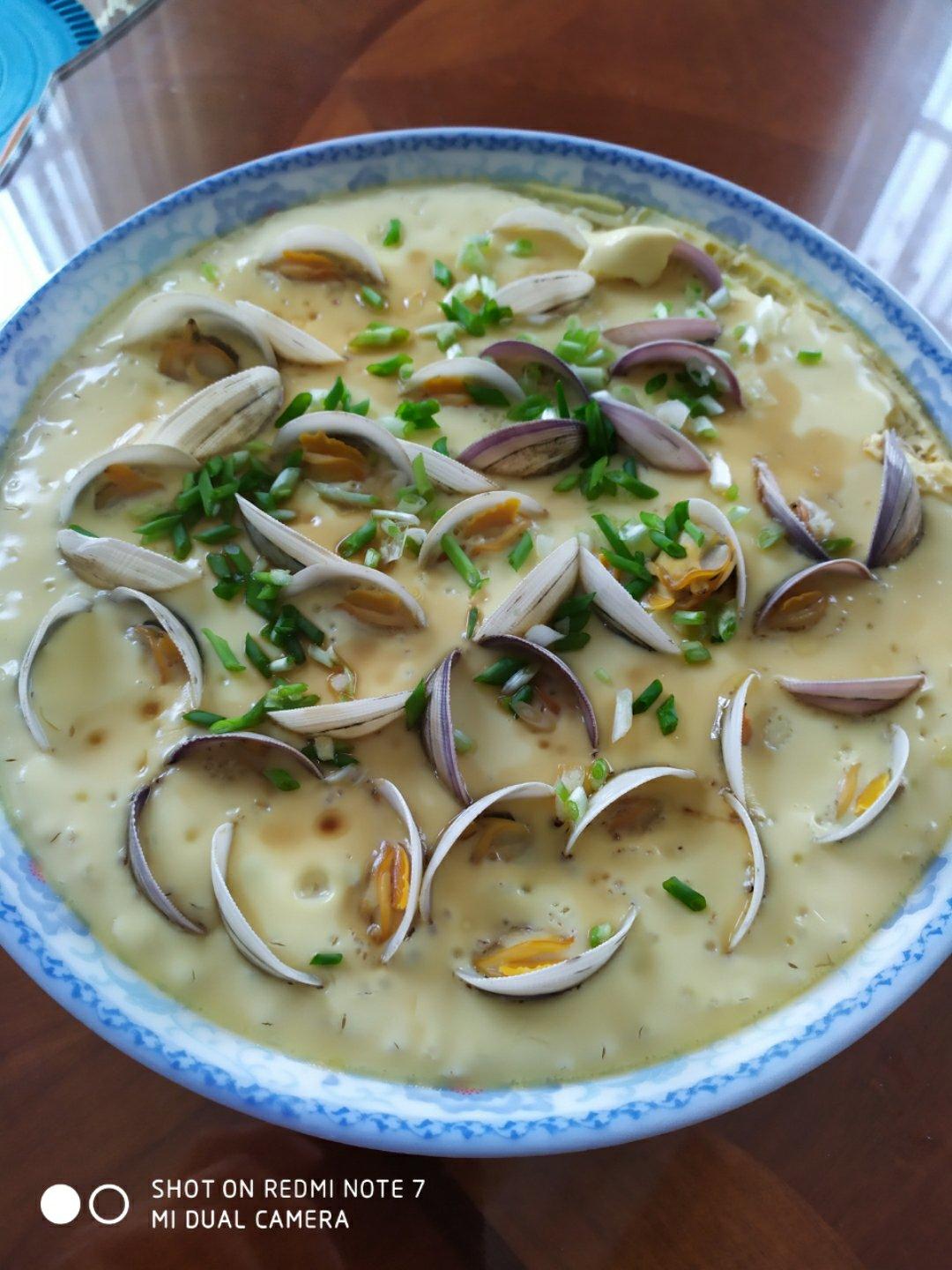 超滑嫩的蛤蜊炖蛋