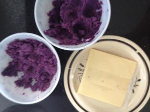 芝心紫薯饼的做法 步骤2
