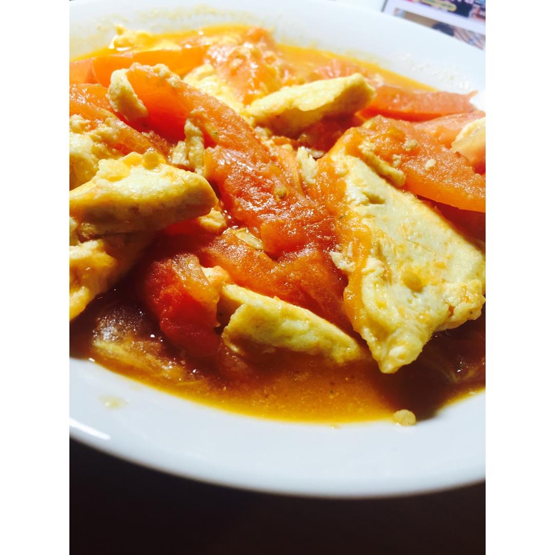 西红柿烧豆腐