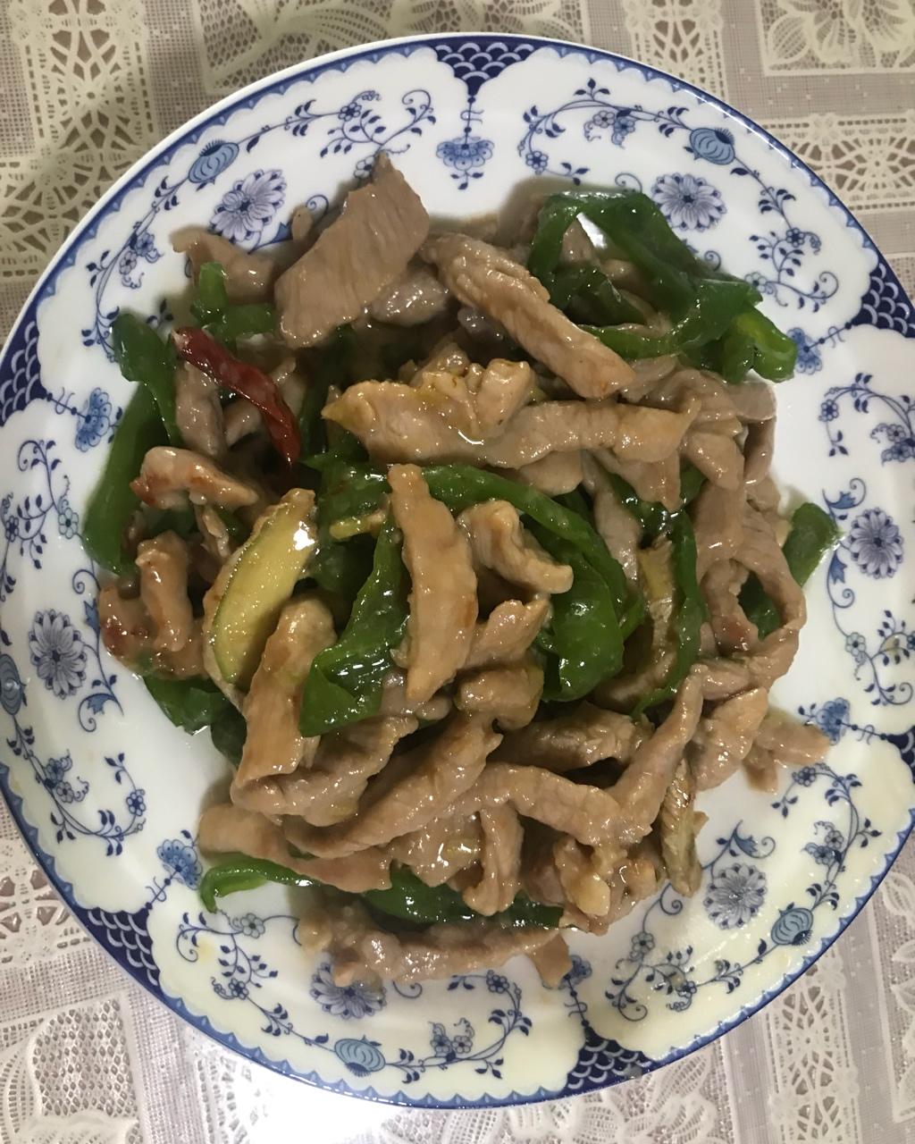 青椒炒肉丝