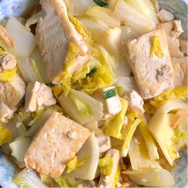 白菜炒豆腐