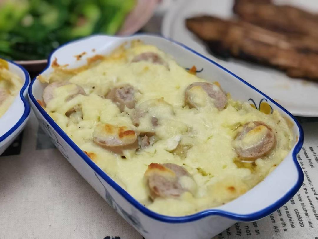 芝士奶油焗土豆泥