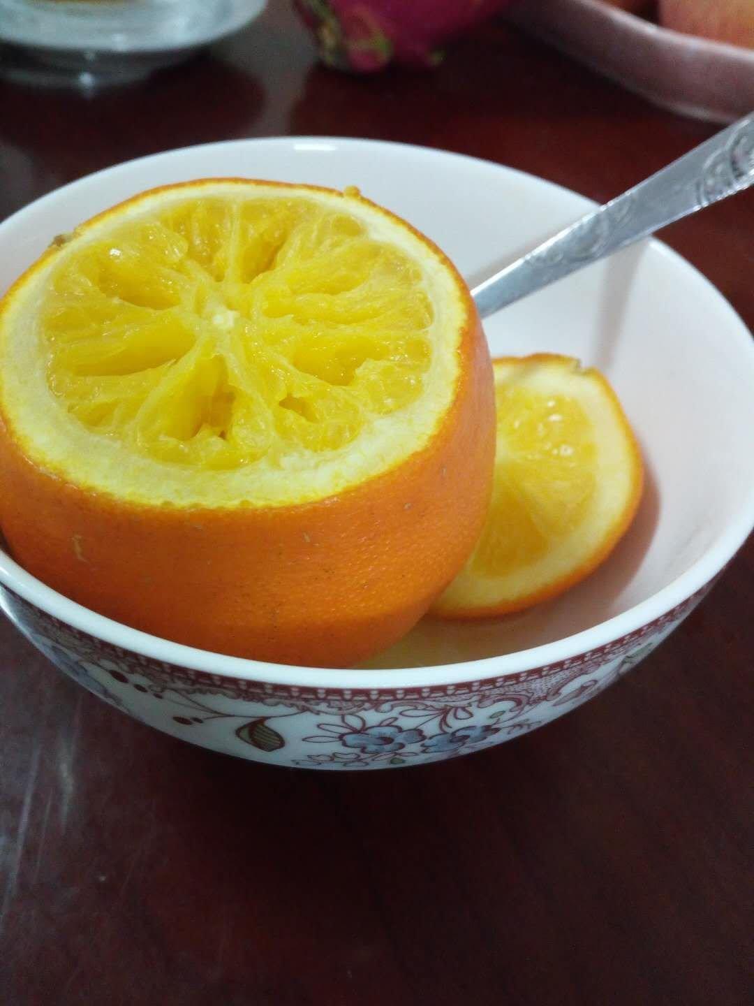 盐蒸橙子，治疗咳嗽，（详细步骤图）