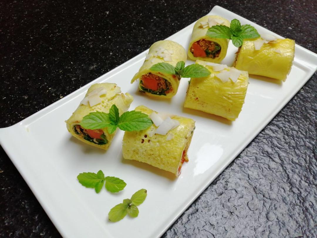 肉松鸡蛋卷的做法