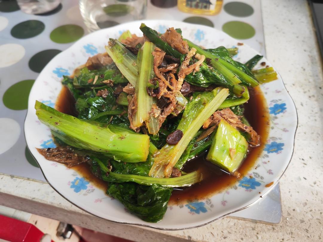 豆鼓鲮鱼油麦菜
