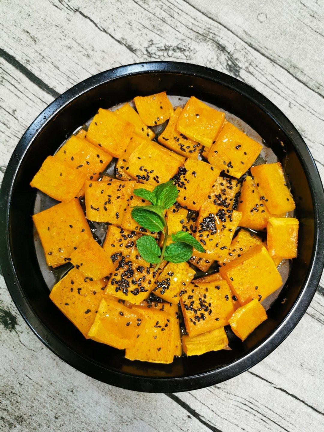 烤南瓜🎃烤箱版（简单，方便，好吃，低卡）