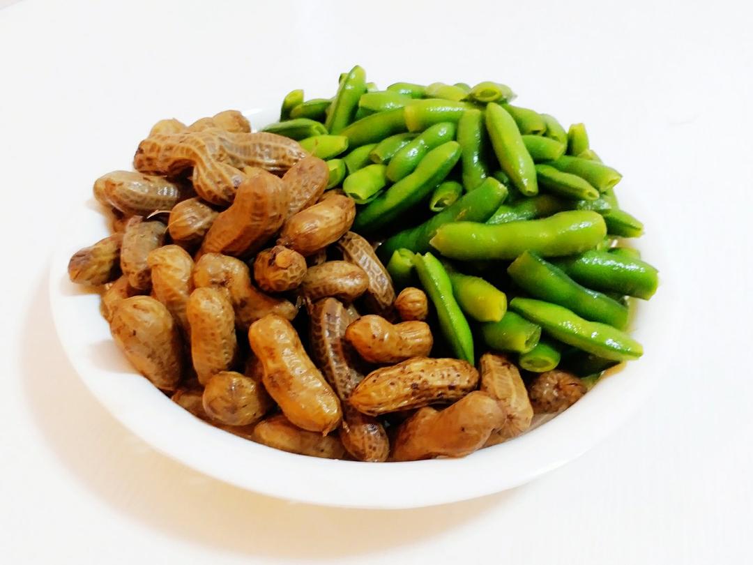 年7月25日#晚餐612018年7月25日#盐水毛豆花生#零嘴小食h#android