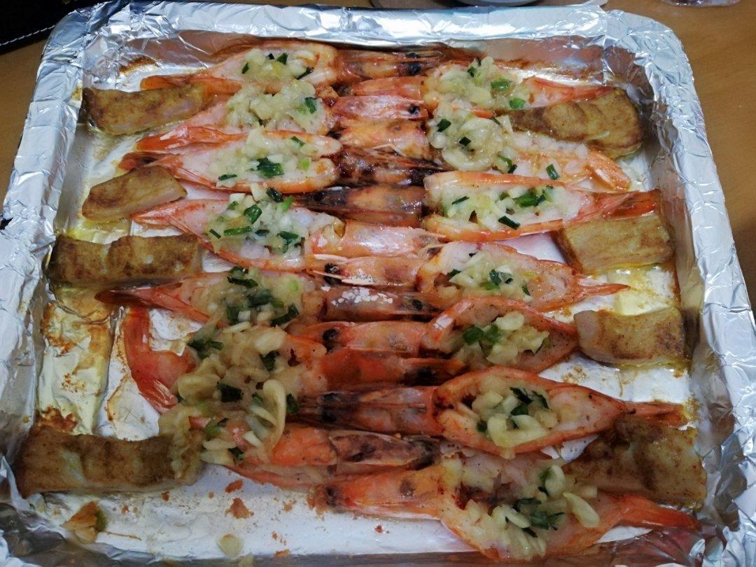 蒜蓉烤虾烤箱版