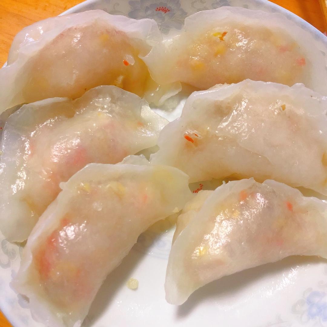 弯梳虾饺