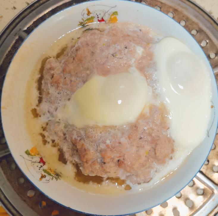 简单易学的蛋蒸肉沫