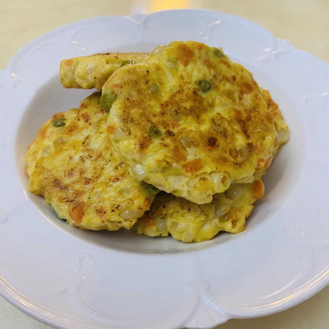 鸡胸肉虾泥蔬菜饼