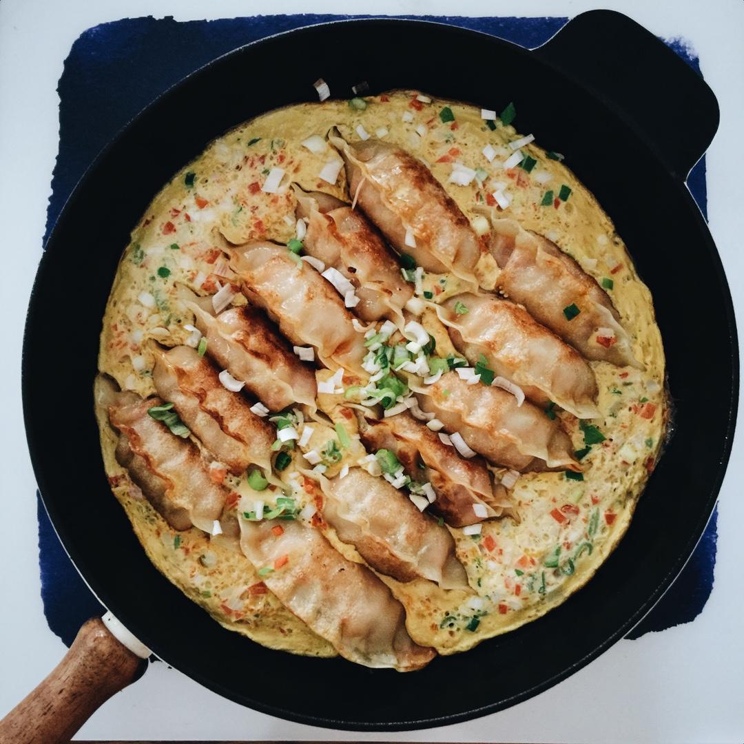 蛋抱煎饺（速冻饺）