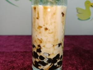 自制脏脏珍珠奶茶的做法 步骤8