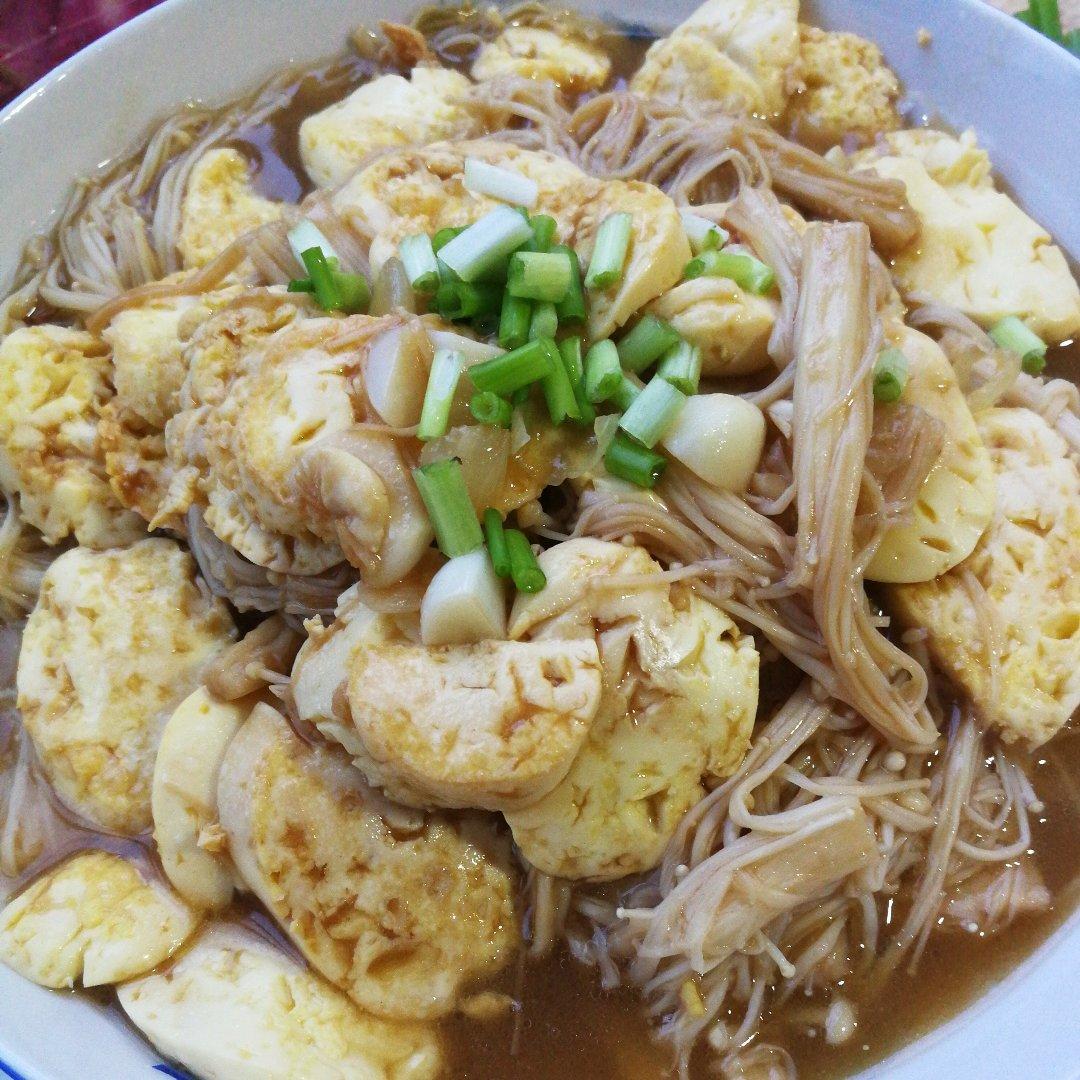 超级下饭菜--金针菇日本豆腐