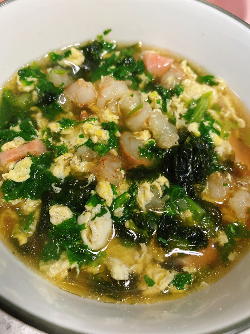 清水肉丸苔菜汤