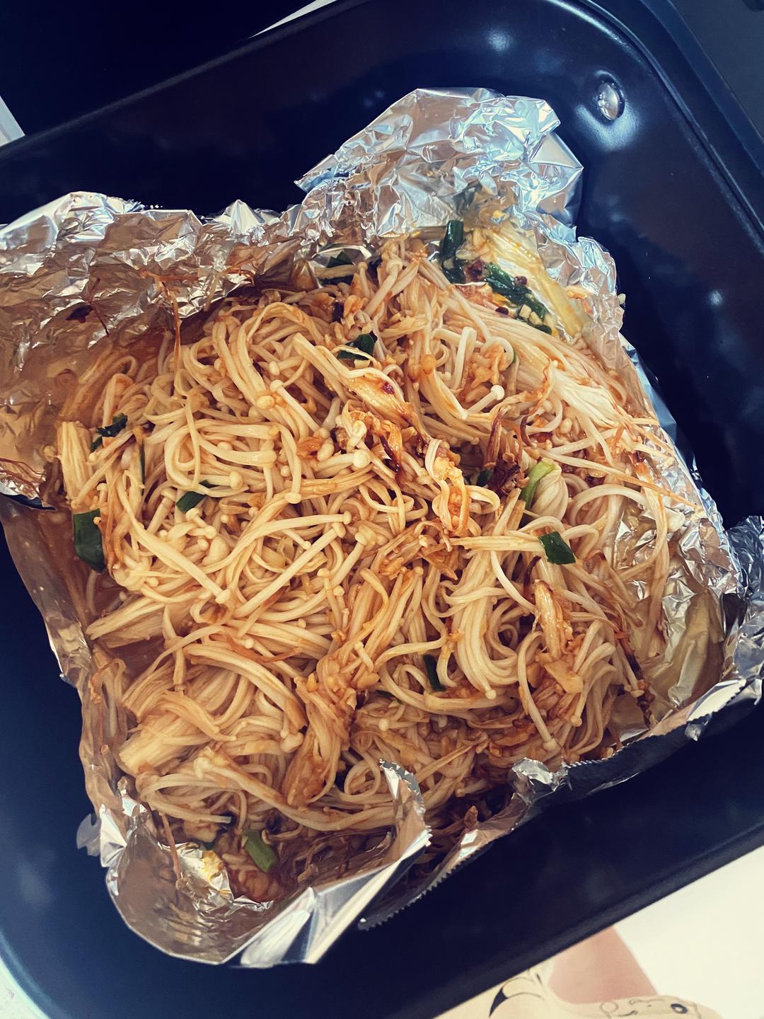 空气炸锅版黄油蒜茸金针菇