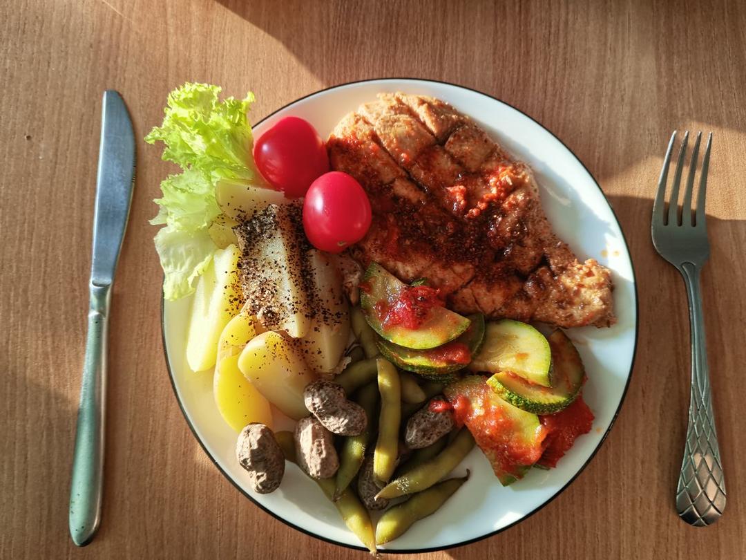 不放一滴油煎超级嫩的孜然鸡胸肉❗️减脂瘦身