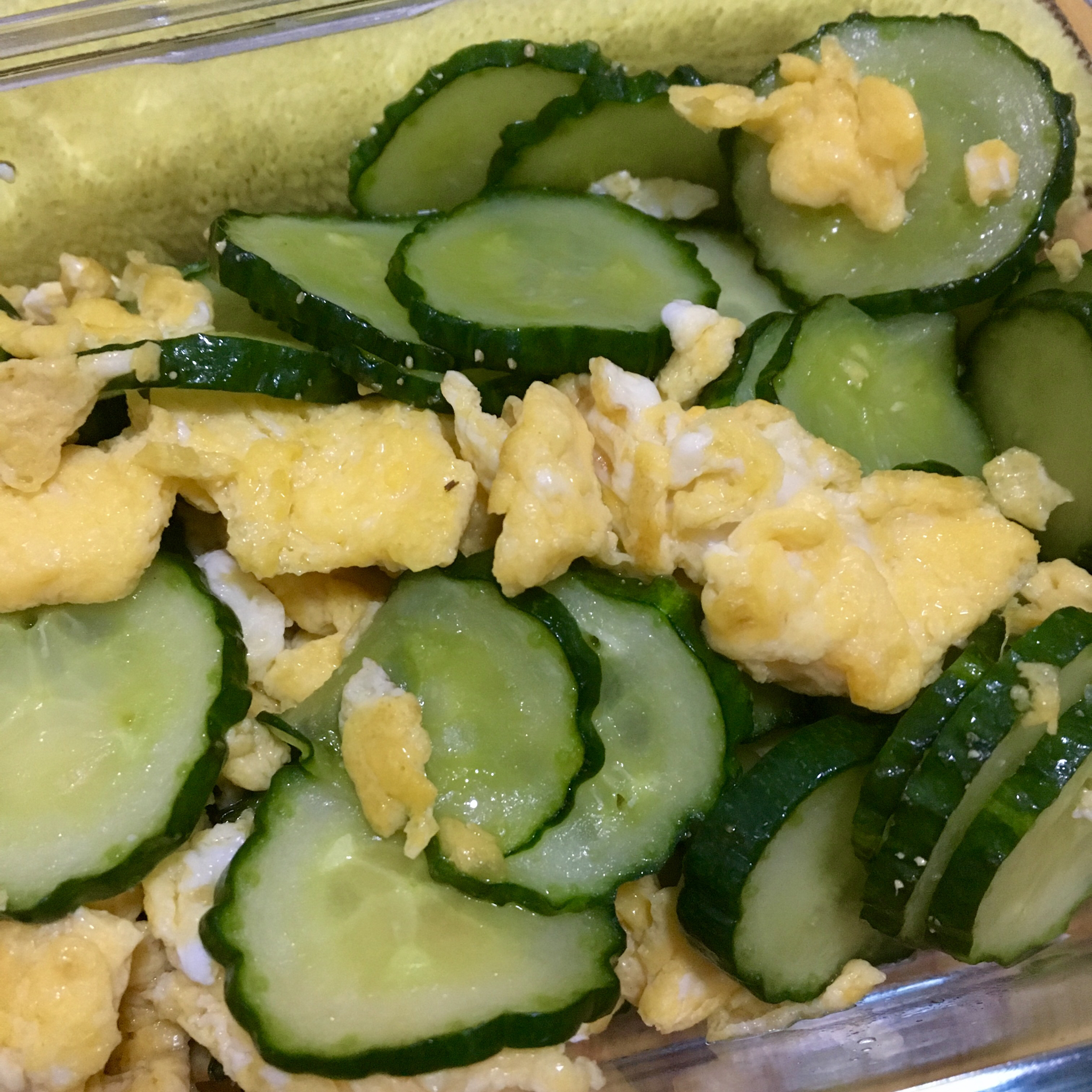 黄瓜炒鸡蛋