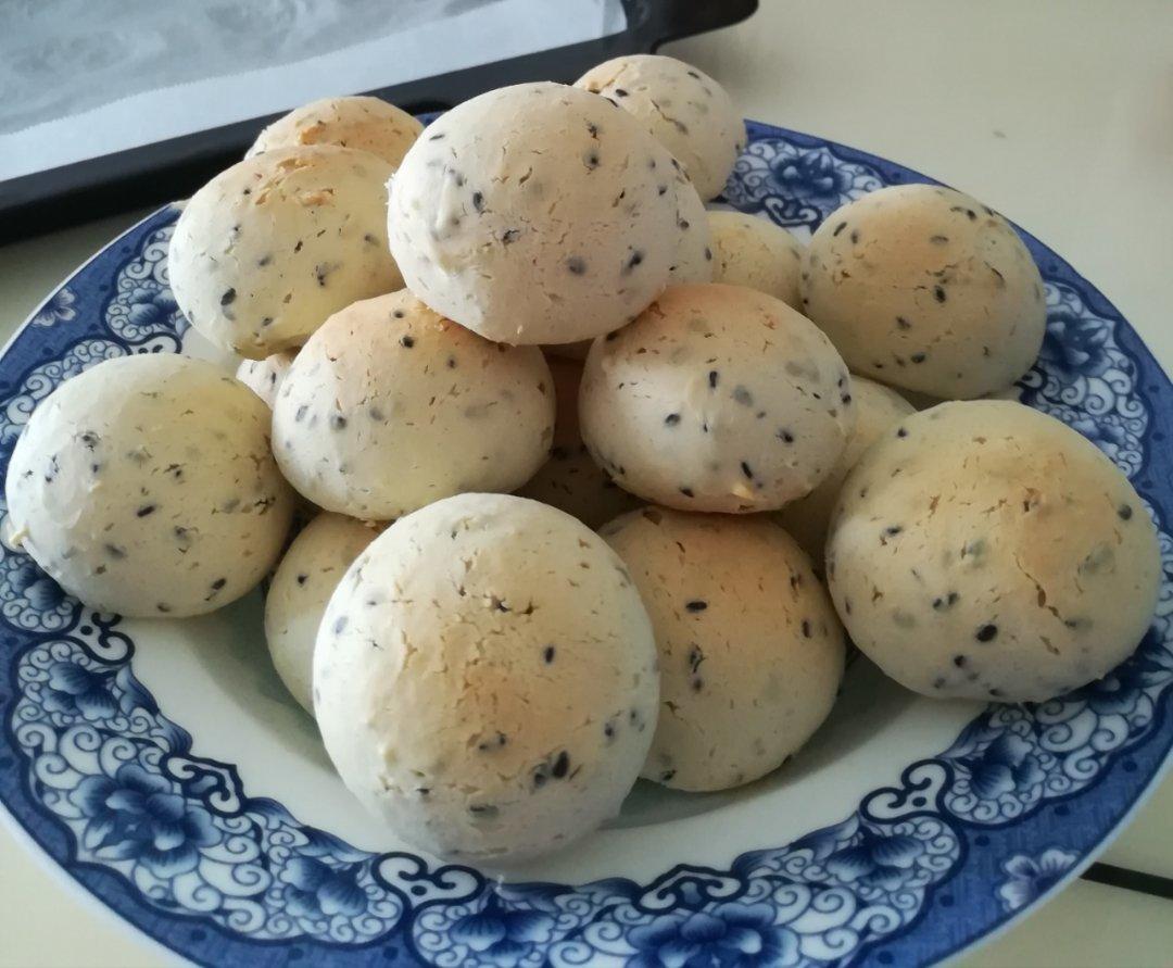黑芝麻麻薯面包