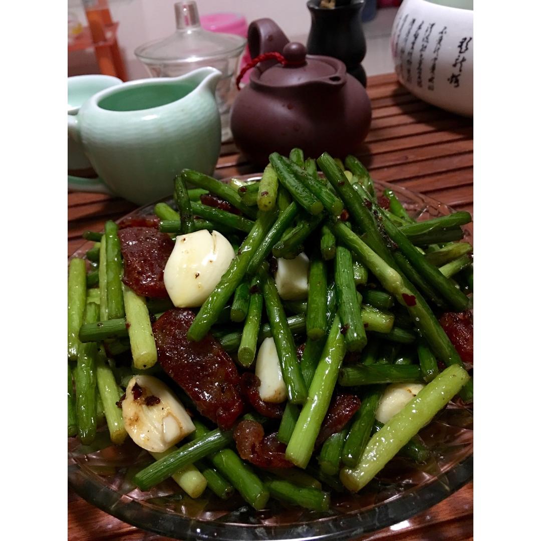 蒜薹炒腊肠