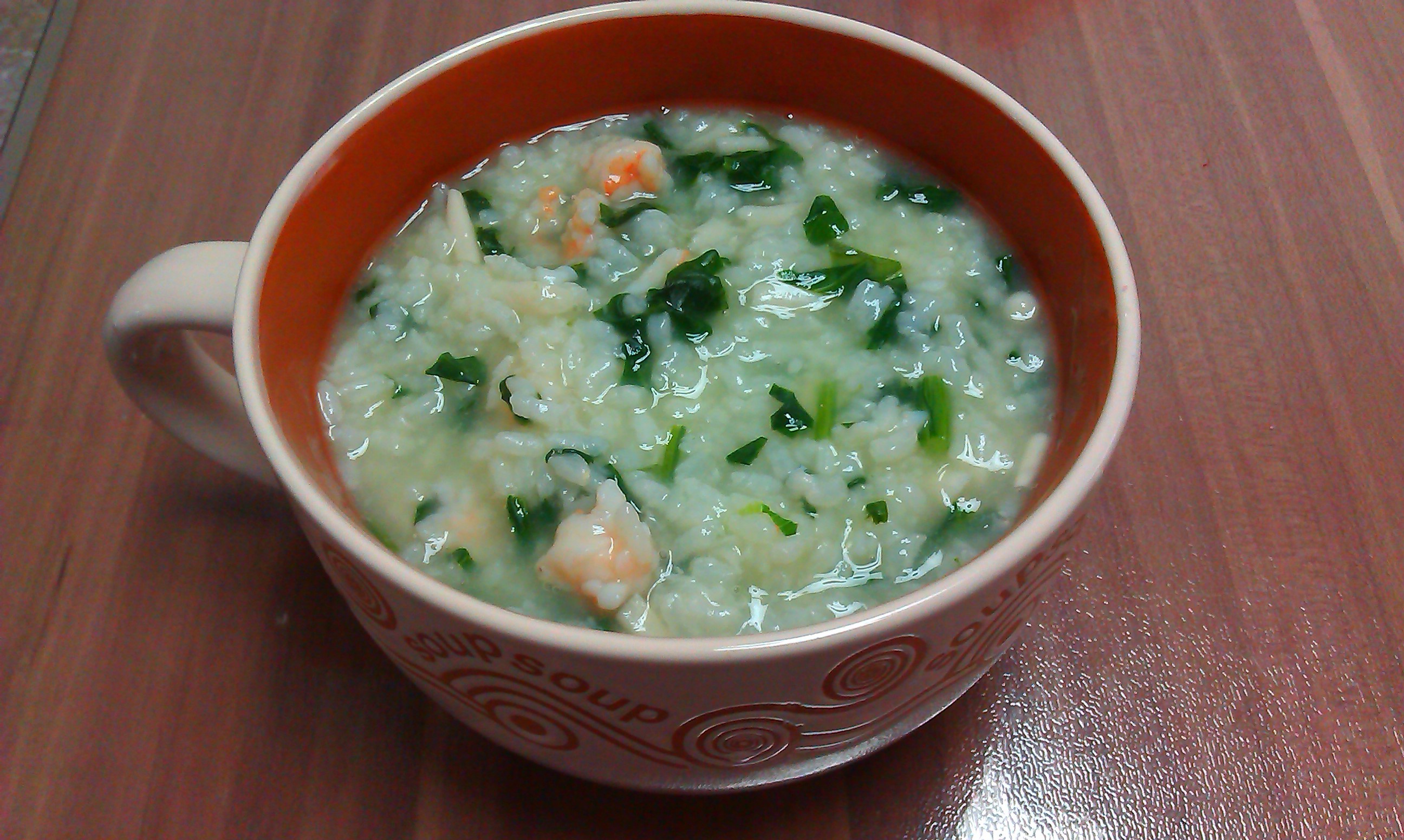蘑菇鲜虾粥