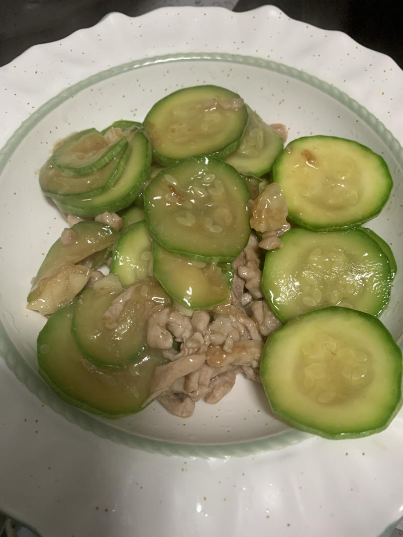 肉末炒西葫芦