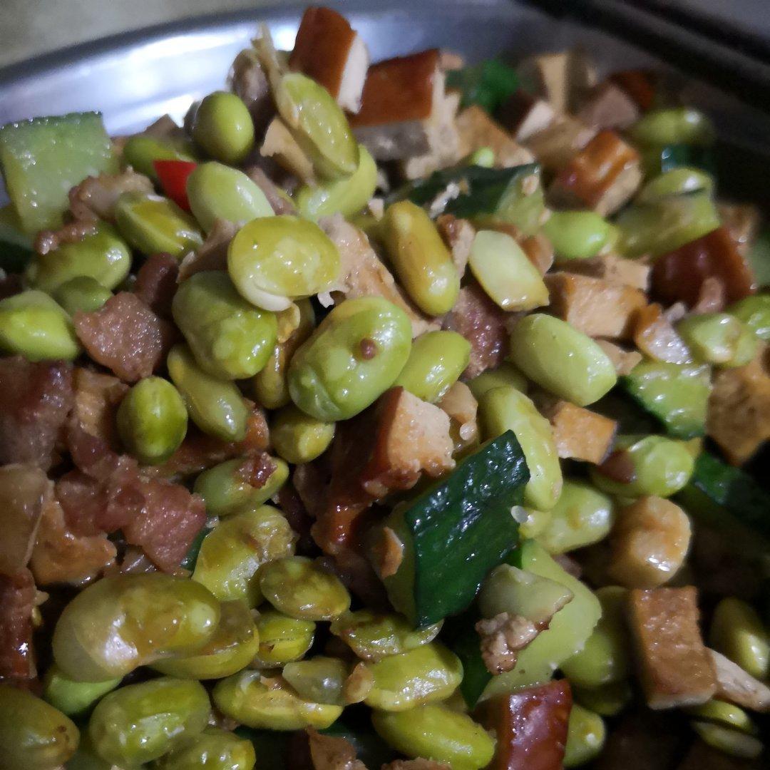 肉沫香干炒青豆|马克西姆不粘锅
