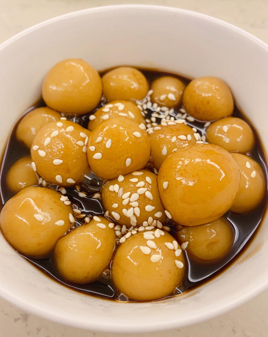 Q弹软糯的黑糖糯米丸子
