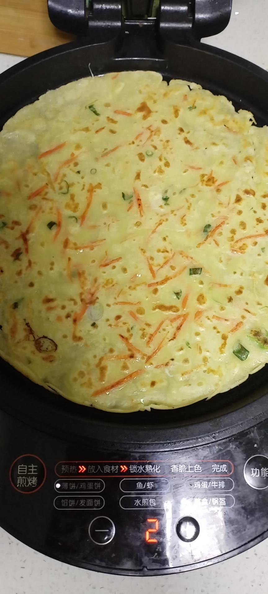简单快手蔬菜鸡蛋煎饼