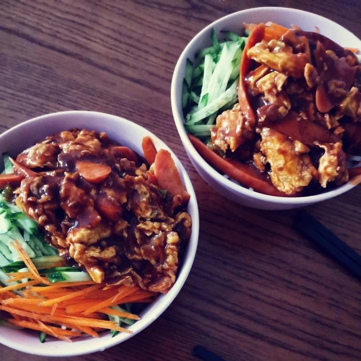 超简单鸡蛋酱拌面