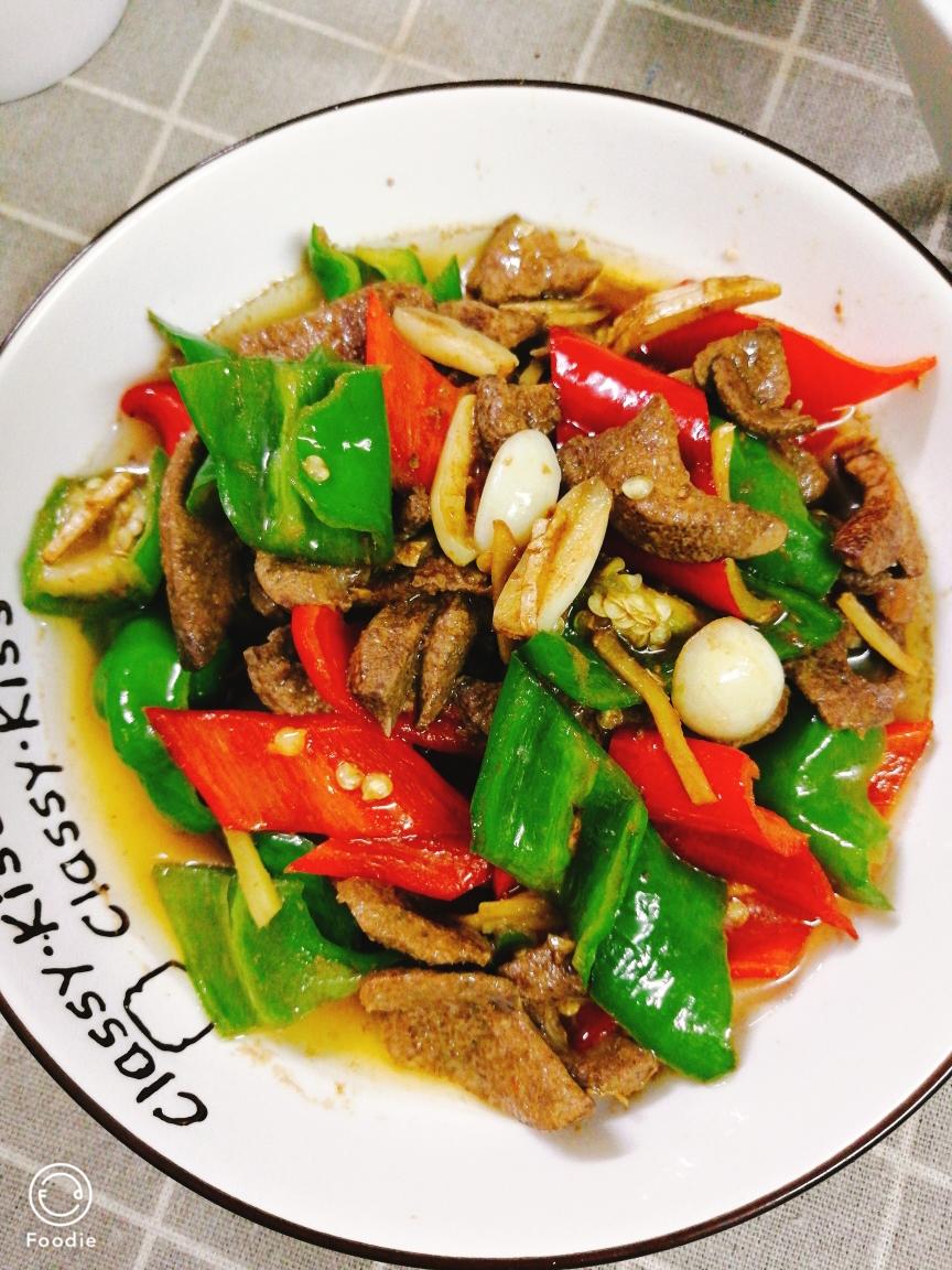 小炒猪肝的做法