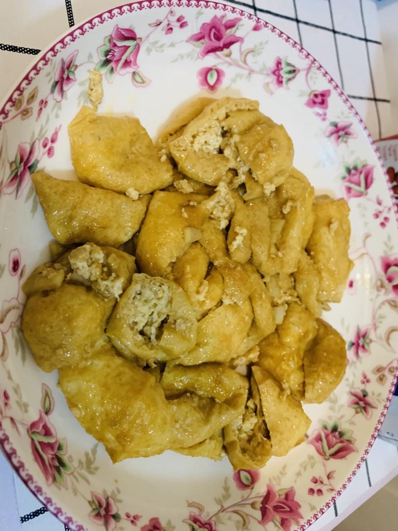 爱学习的肥嘟嘟做的爆汁油豆腐