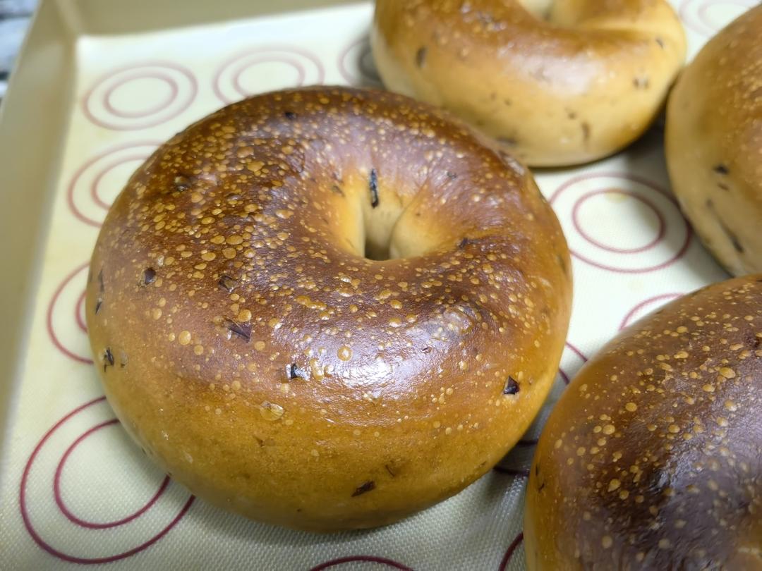 隔夜发酵玫瑰贝果🥯