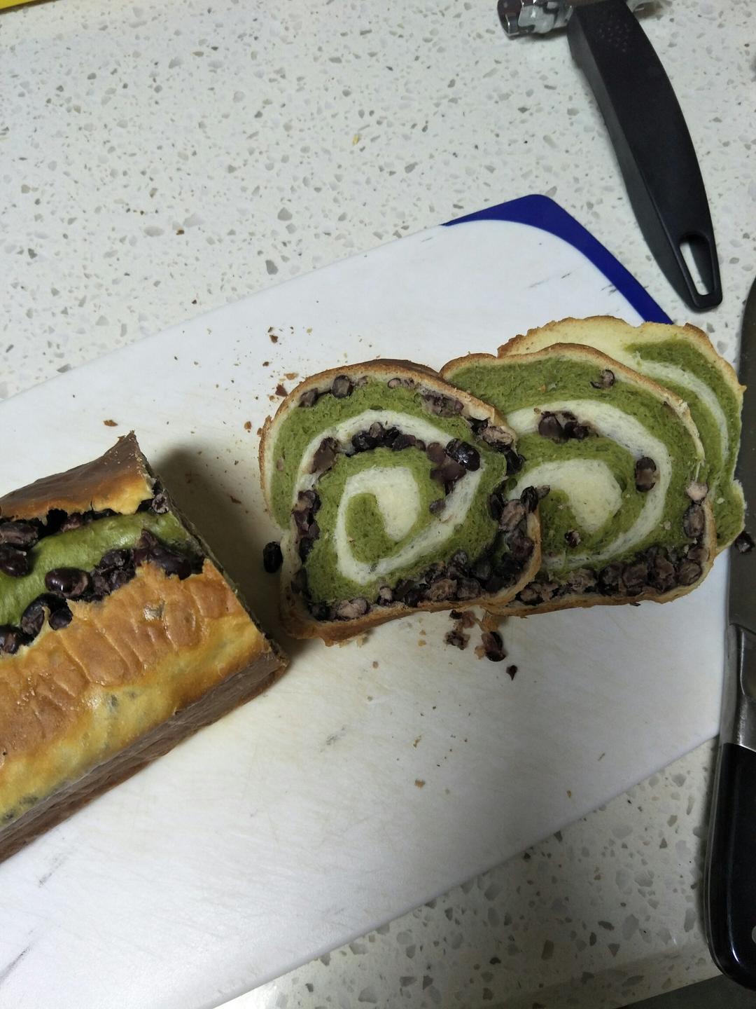 最正宗的日式抹茶红豆吐司