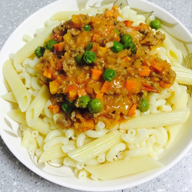 番茄肉酱意大利通心面