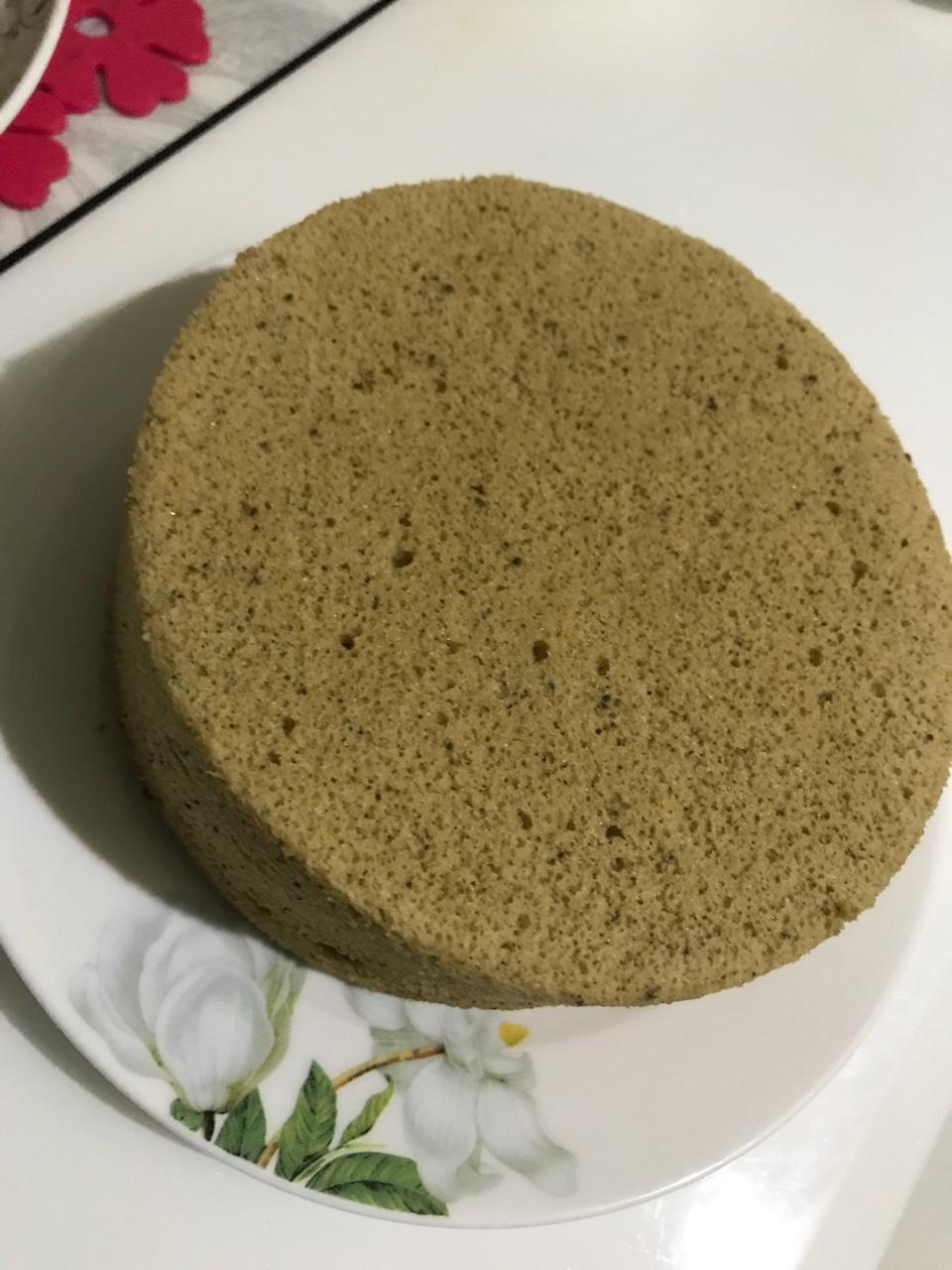 六寸抹茶戚风蛋糕