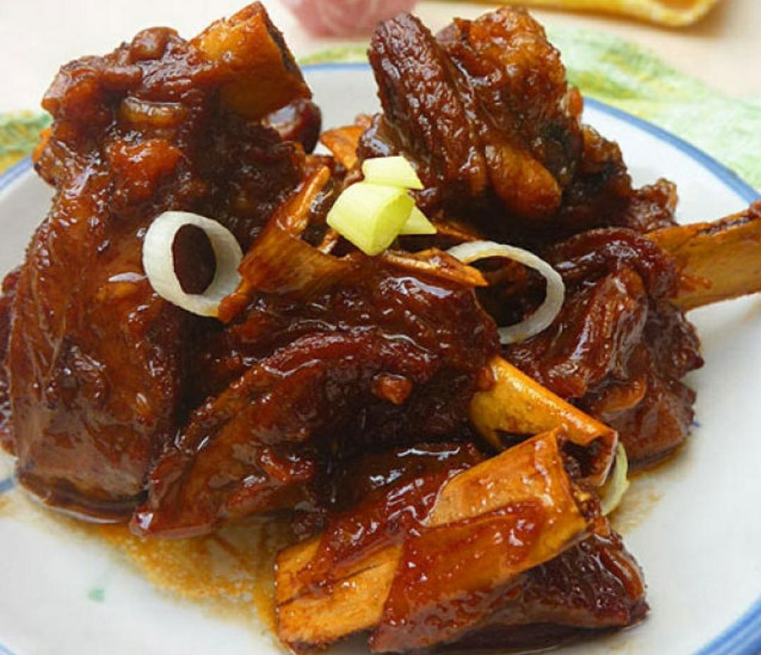 红烧羊肉（饗食弄堂，灵感每一刻），葱烧羊排，红烧羊排（美善品小美食谱），地锅羊排