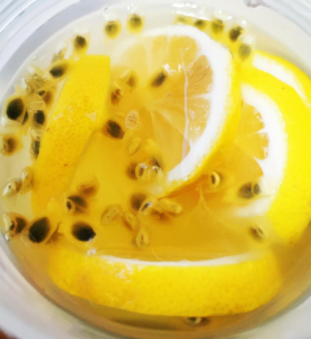 百香果柠檬水果茶