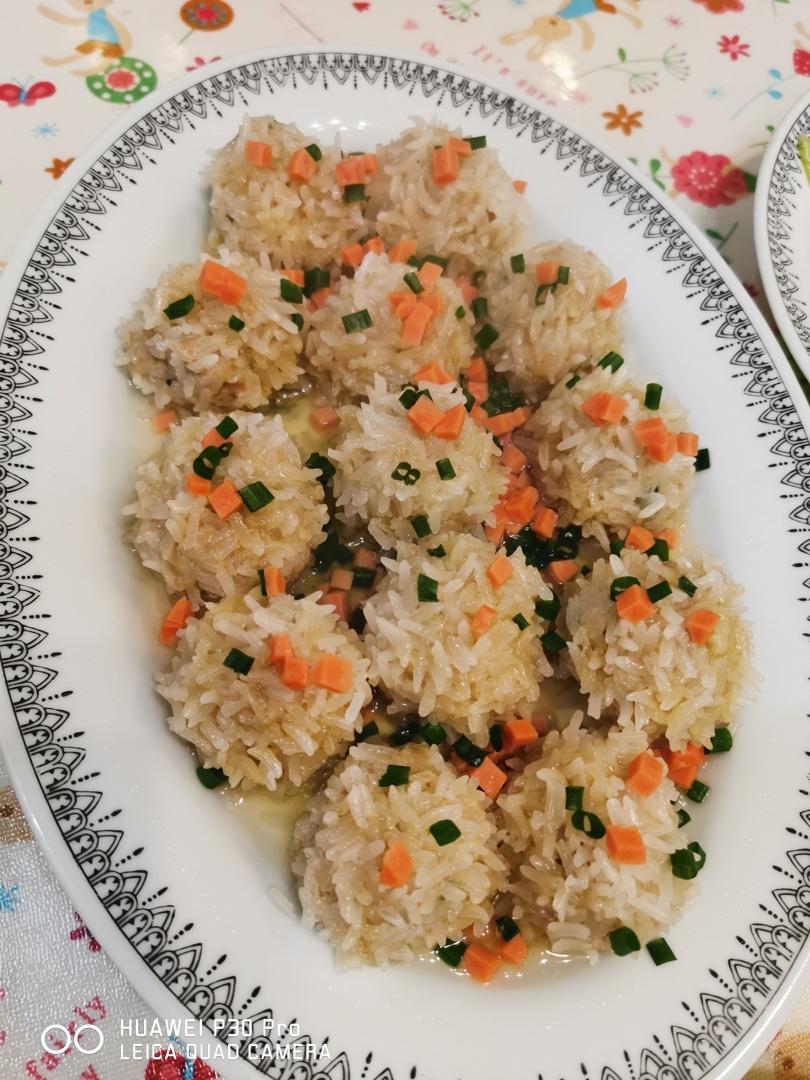 蒸糯米丸子