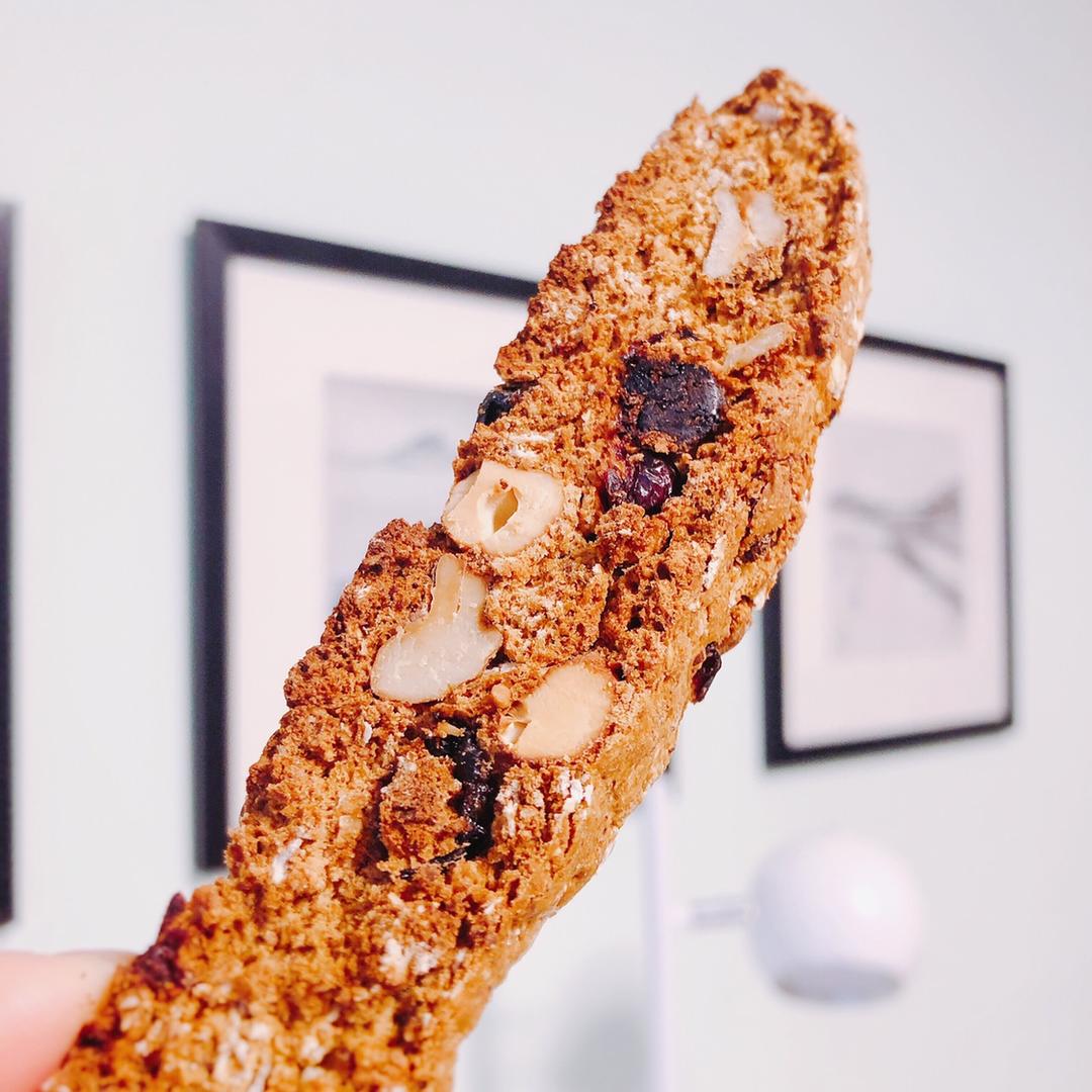 【健康零食】燕麦坚果意式脆饼