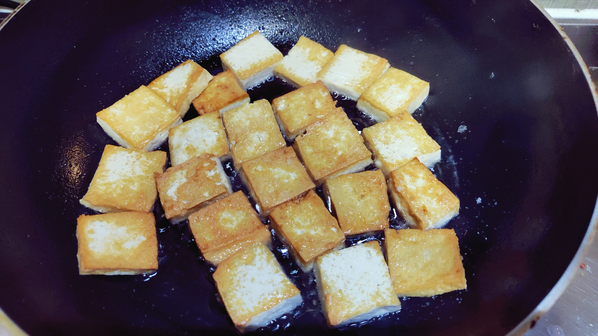 豆腐煎鸡蛋的做法 步骤2