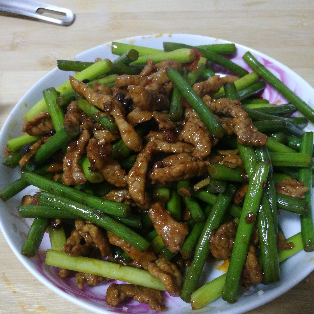 蒜薹炒肉丝