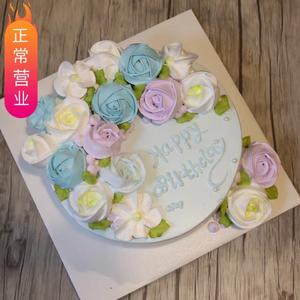 生日蛋糕裱花造型创意图鉴赏大全的做法 步骤59