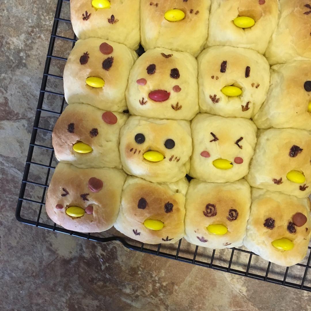萌萌小鸡挤挤面包