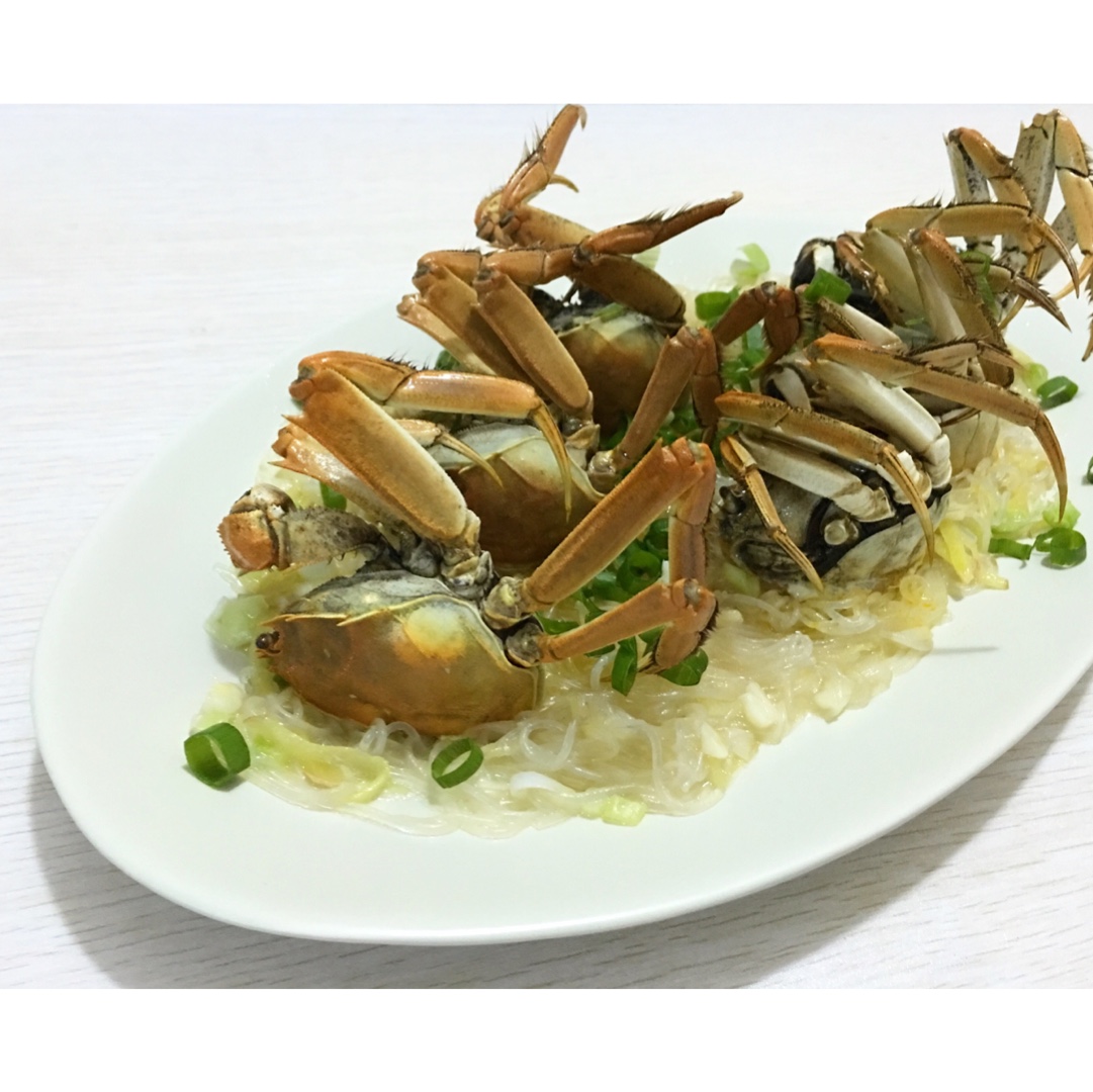 粉丝蒸螃蟹