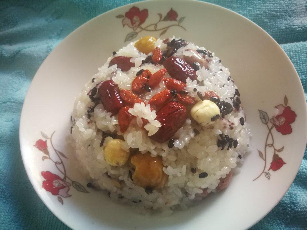 【猪油夹沙八宝饭】古法蒸糯米