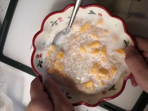 酸奶芒果西米露的做法 步骤5