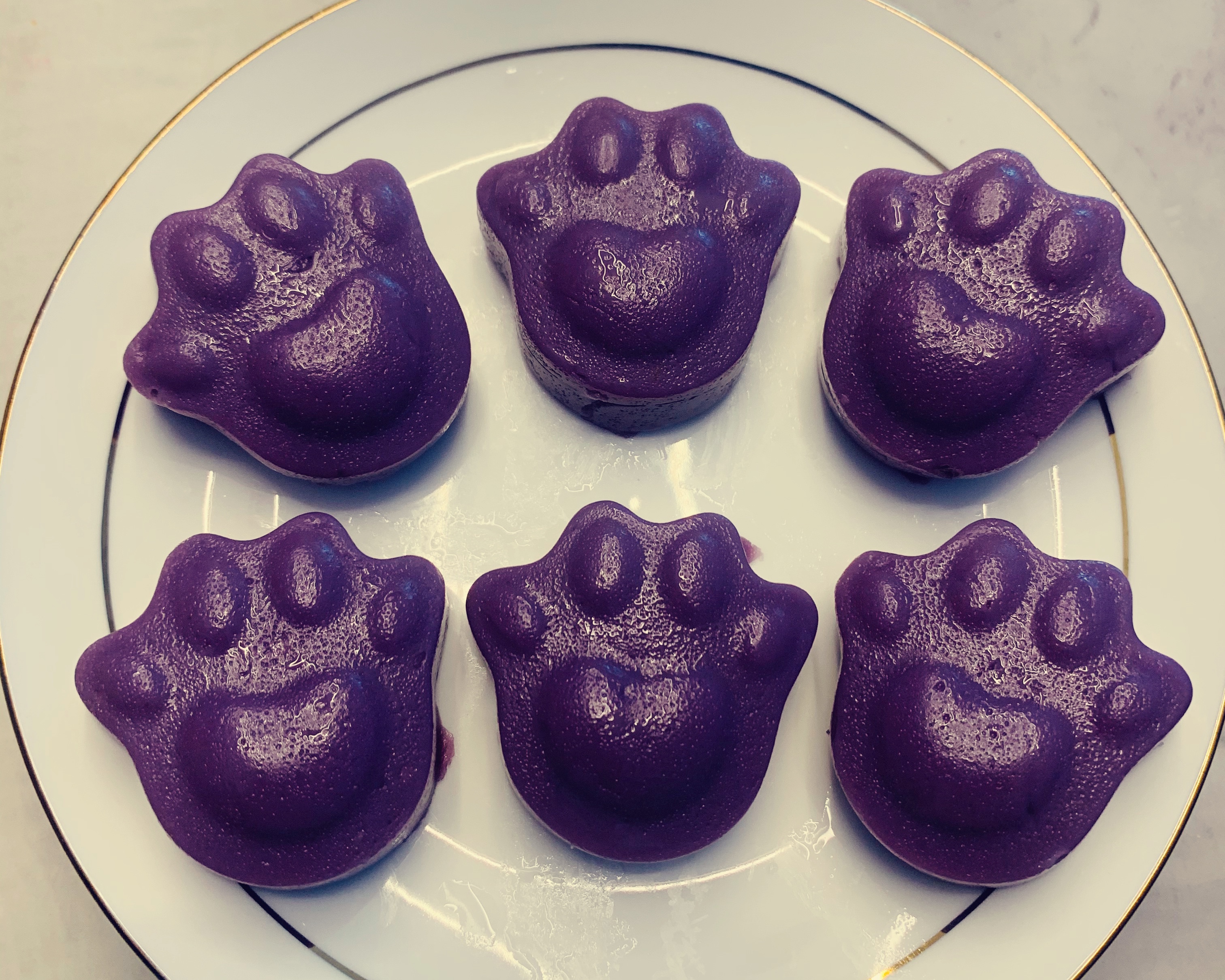 宝宝辅食～紫薯蒸糕的做法