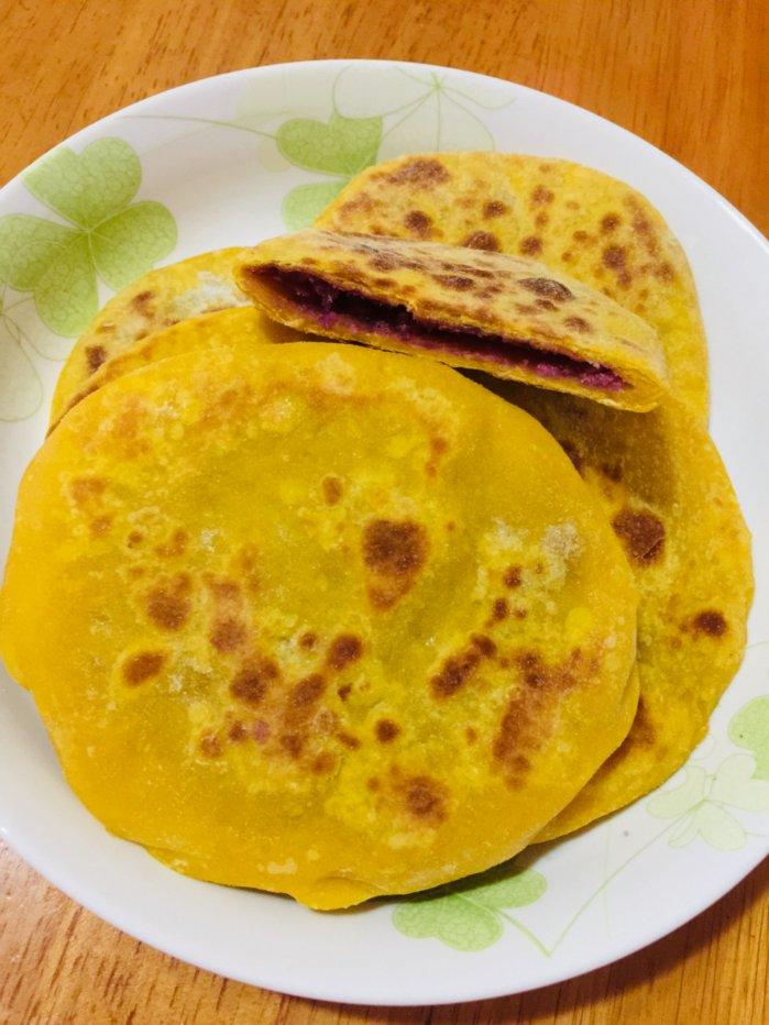 南瓜紫薯饼