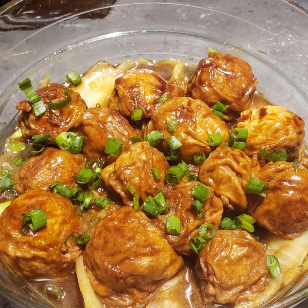 【上海本帮菜】油面筋塞肉（汤汁超下饭）